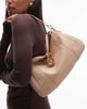 JW PEI JW PEI Jayla shoulder bag with molten buckle detailing in beige-Neutral - 1