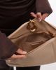 JW PEI JW PEI Jayla shoulder bag with molten buckle detailing in beige-Neutral - 3