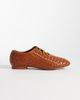 JW PEI JW PEI Kayla weave strap lace up shoes in tan-Auburn - 1