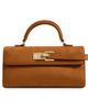 JW PEI JW PEI Keyla Faux Suede Top Handle Bag Brown One - 1