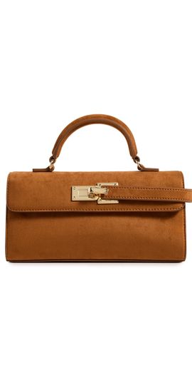 JW PEI JW PEI Keyla Faux Suede Top Handle Bag Brown One