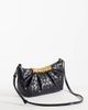 JW PEI JW PEI Leia fan clutch purse in embossed woven black - 4