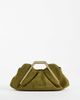 JW PEI JW PEI Leia fan clutch purse in olive green faux suede - 1
