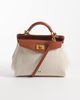 JW PEI JW PEI Lucia classic top purse in brown canvas - 1