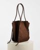 JW PEI JW PEI Nala large faux suede tote bag in chocolate brown - 4