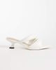 JW PEI JW PEI Sara heeled mules in white - 1