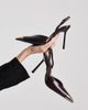 JW PEI JW PEI Savannah slingback heels with metal toe detail in brown - 2