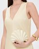 JW PEI JW PEI Shell Clutch Ivory One Size - 3