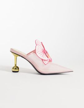 JW PEI JW PEI Sofia orchid sphere heel mules in pink