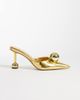 JW PEI JW PEI Sofia sphere heel mules in gold - 1