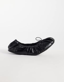 JW PEI JW PEI Solenne ruched drawstring ballet flats in black