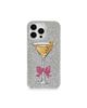 JW PEI JW PEI sparkling martini embellished phone case in silver - 1