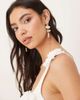 JW PEI JW PEI square neck corsage applique tailored mini dress in white - 3