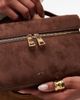 JW PEI JW PEI Thea top handle faux suede bag in mocha brown - 2