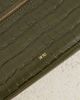 JW PEI JW PEI Thea top handle vanity bag in olive green croc - 4