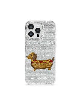 JW PEI JW PEI wiener dog embellished phone case in silver