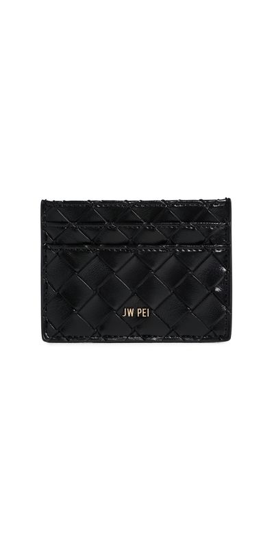 JW PEI JW PEI Woven Texture Card Holder Black One