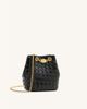 JW PEI JW PEI Yara hand woven bucket bag in black - 3