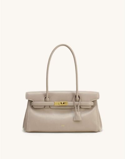 JW PEI JW PEI Yara tote bag in gray apricot faux suede