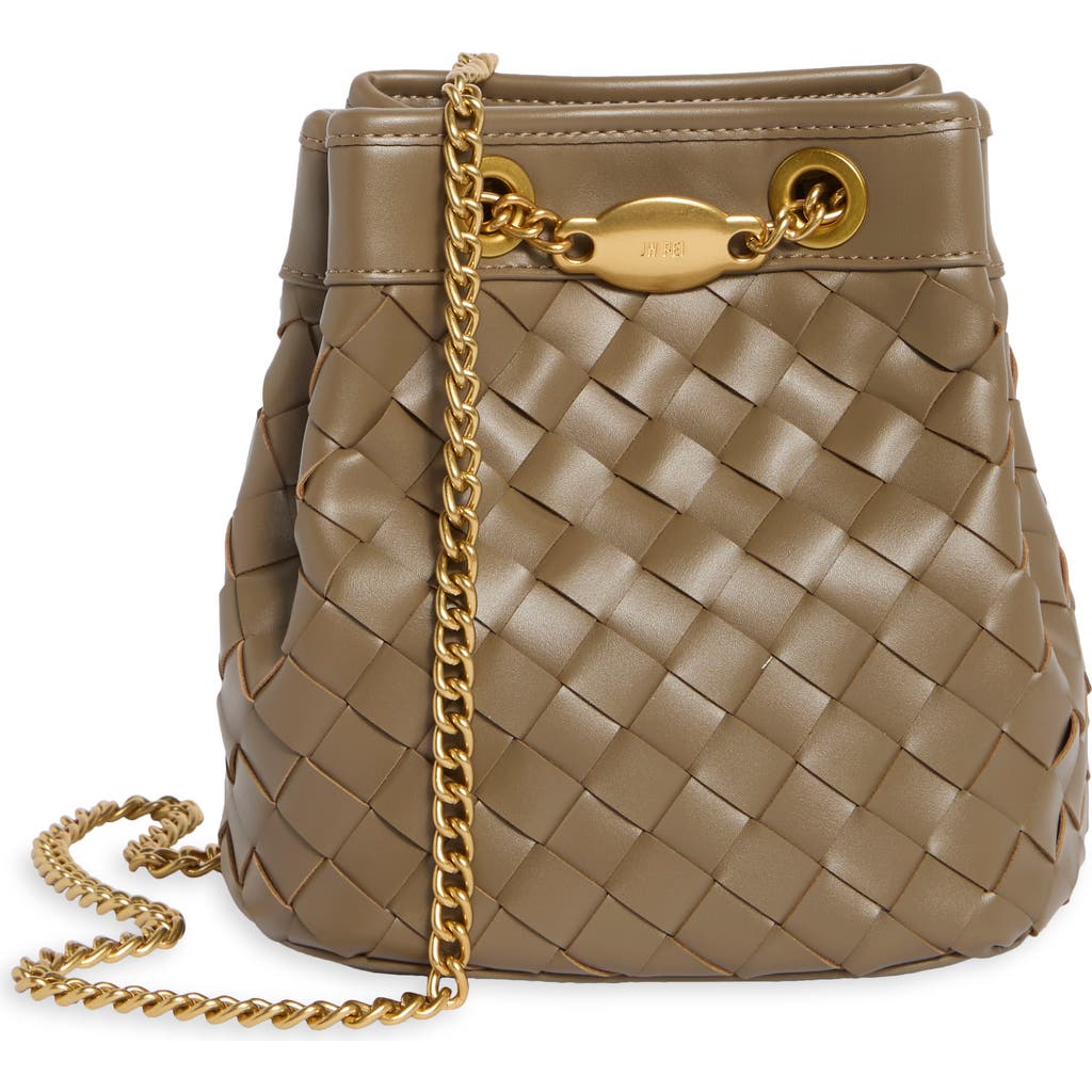 JW PEI JW PEI Yara Woven Faux Leather Bucket Bag