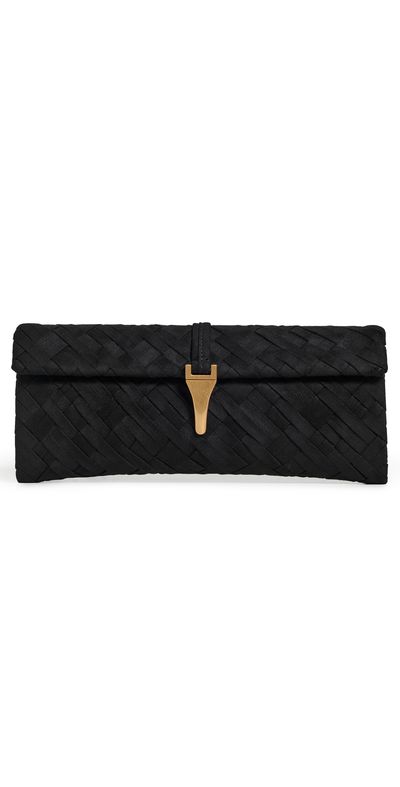 JW PEI JW PEI Zaria Woven Clutch Black One Size