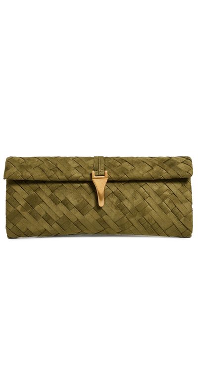 JW PEI JW PEI Zaria Woven Clutch Dark Olive One