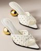 JW PEI Woven Sphere Heel Mules - 1