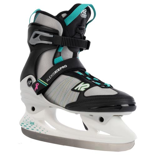 K2 K2 Alexis Ice Pro White Grey Teal Womens Ice Skates