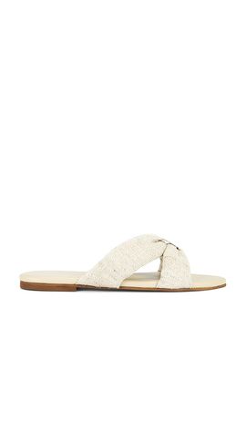 Kaanas Kaanas Banha Chunky Criss Cross Linen Sandal