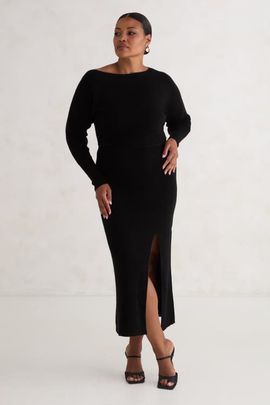 KADA KADA The Cashmere Off Shoulder Sweater Dress