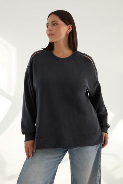 KADA KADA The Cupro Oversized Crew Sweatshirt
