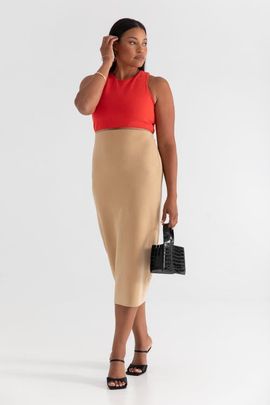 KADA KADA The Cupro Sculpt Racerback Midi Dress