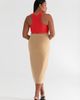 KADA KADA The Cupro Sculpt Racerback Midi Dress - 3