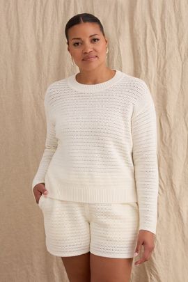 KADA KADA The Open Knit Long Sleeve Sweater