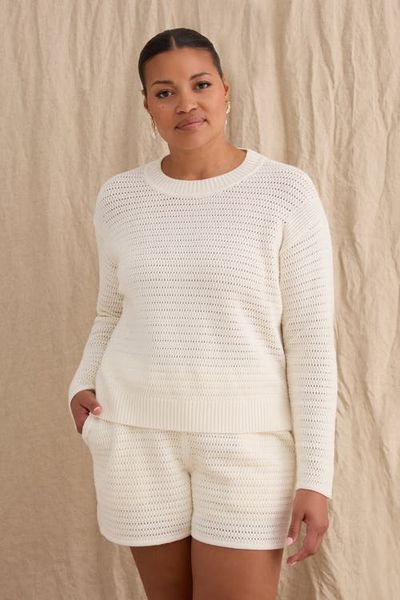 KADA KADA The Open Knit Long Sleeve Sweater