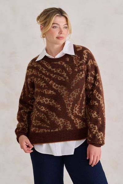 KADA KADA The Woodland Animal Jacquard Sweater