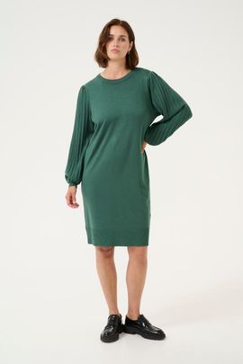 Kaffe Kaffe Kalone Knit Round Neck Knee Length Dress