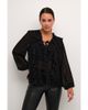 Kaffe Kaffe Kaninna V-Neck Ruffles Chiffon Blouse - 1