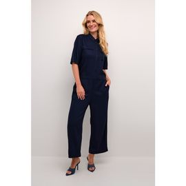 Kaffe Kaffe Ruthie Cropped Leg Button Jumpsuit