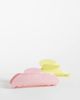 Kaiia Kaiia 2 pack hair claw clips in pink and yellow-Multi - 1
