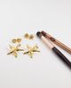 Kaiia Kaiia 3 pack stainless steel starfish and shell stud earrings in gold tone-Multi - 2