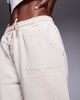 Kaiia Kaiia cotton blend sport embroidered logo wide leg sweatpants in cream - part of a set-Neutral - 2