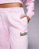 Kaiia Kaiia cotton rich animal star logo graphic wide leg sweatpants in baby pink - part of a set - 2