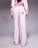 Kaiia Kaiia cotton rich animal star logo graphic wide leg sweatpants in baby pink - part of a set - 3