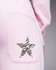 Kaiia Kaiia cotton rich animal star logo graphic wide leg sweatpants in baby pink - part of a set - 4