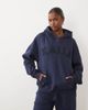 Kaiia Kaiia cotton rich boucle logo oversized hoodie in deep blue - part of a set - 1