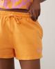 Kaiia Kaiia cotton rich embroidered logo mini sweat shorts in orange and pink - part of a set - 3