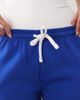 Kaiia Kaiia cotton rich embroidered logo sweatshirt fabric shorts in cobalt - part of a set-Blue - 4