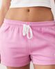Kaiia Kaiia cotton rich embroidered logo sweatshirt fabric shorts in light pink - part of a set - 3