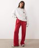 Kaiia Kaiia cotton rich New York graphic sweatshirt in heather gray - 4